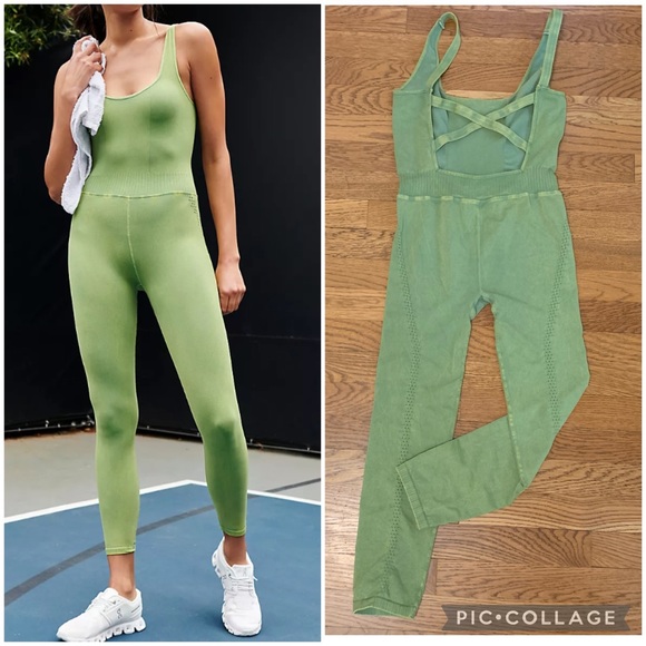 NWOT Free people movement good karma onesie jumpsuit M/L - Picture 2 of 10
